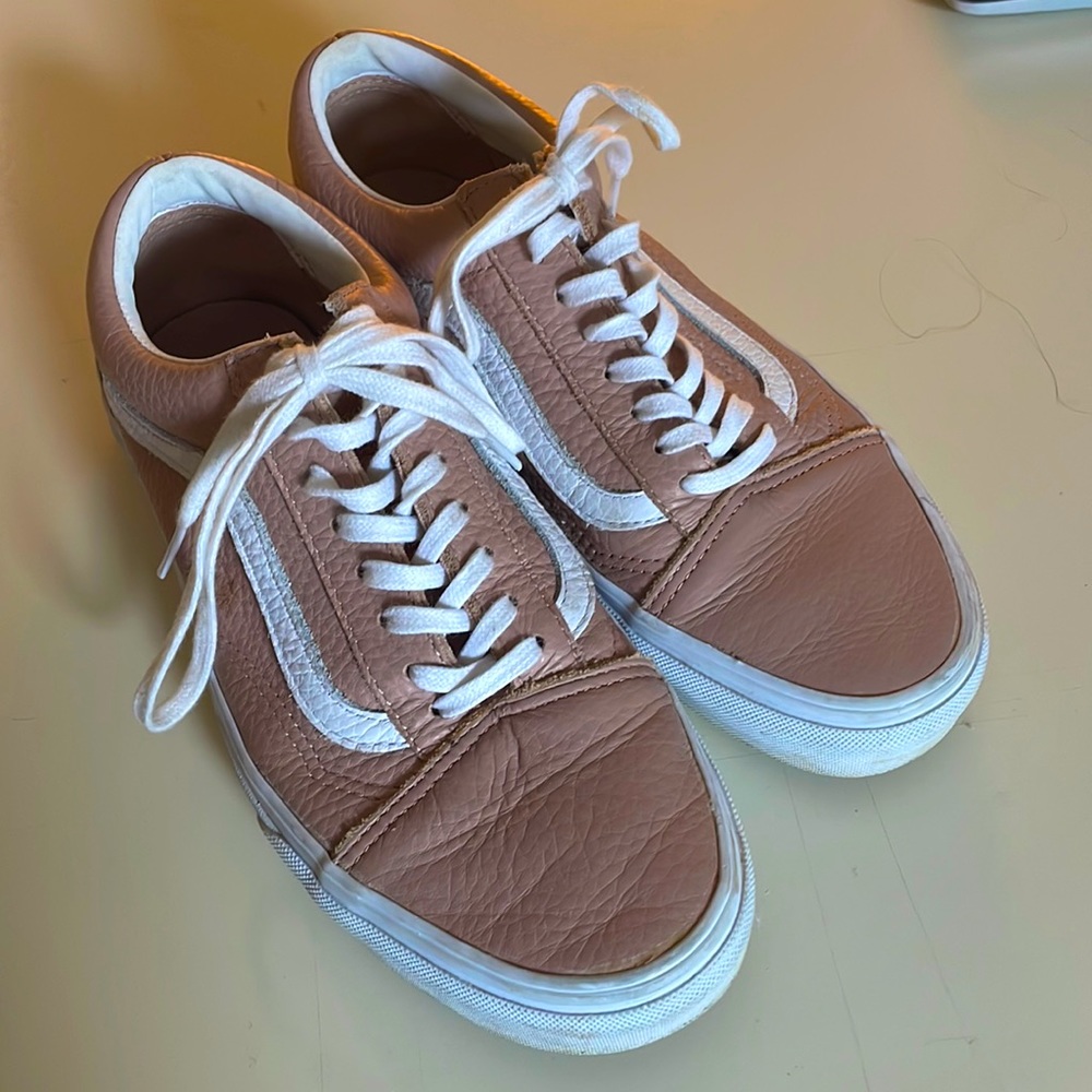 Pink suede vans 8.5